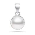 Brilio Anhänger Silver Pearl Anhänger mit Zirkonen PT77W sBS2258 Marke, Estándar, Metall, Kein Edelstein