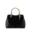 Joe Browns Women's Gold Accent Detachable Strap Velvet Bag Handbag, Black