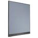 Global Industrial Interion Non-Electric Gray Office Partition Panel w/ Raceway in Gray/Blue | 64" H x 60" W x 1.75" D | Wayfair 238639PBL