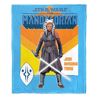 Northwest Star Wars: The Mandalorian Jedi Ahsoka Throw Polyester in Blue/Orange | 60 H x 50 W in | Wayfair 1DSW236000067OOF