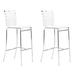 Orren Ellis Zail Modern Barstools Set of 2, 29" Kitchen Counter Bar Stools Metal in Black | 40.9 H x 15 W x 18.9 D in | Wayfair