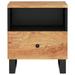 Loon Peak® Graciosa 1 - Drawer Solid Wood Nightstand Wood in Black | 18.1 H x 15.7 W x 12.2 D in | Wayfair 179D09020D8D4649B2F81585F5C1E6FF