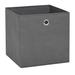 Latitude Run® Storage Box Foldable Storage Chest Organizer Basket Non-woven Fabric Fabric in Gray | 11 H x 11 W x 11 D in | Wayfair