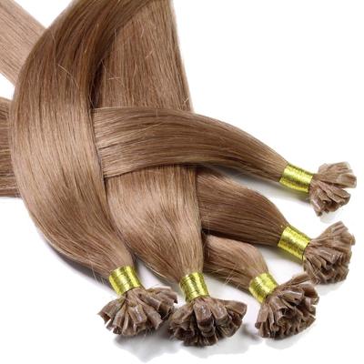 hair2heart - Bonding Extensions Echthaar #8/1 Hellblond Asch 1g Haarextensions 25 ct Braun Damen (32.79 € / 1 ct) Image