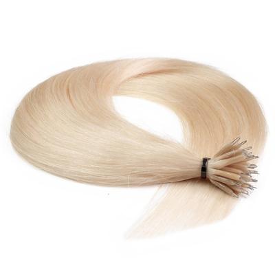 hair2heart - Nanoring Extensions Premium Echthaar #10/0 Hell-Lichtblond 0,8g Haarextensions Nude Damen