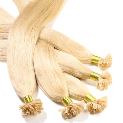 hair2heart - Bonding Extensions Echthaar #9/0 Lichtblond 0,5g Haarextensions 25 ct Nude Damen (19.79 € / 1 ct)