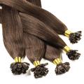 hair2heart - Bonding Extensions Echthaar #6/3 Dunkelblond Gold 0.5g Haarextensions Schwarz Damen
