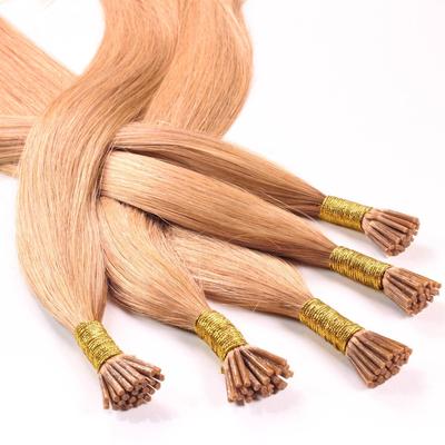 hair2heart - Microring Stick Extensions Echthaar #27 Dunkelgoldblond 0.5g Haarextensions Hellbraun Damen