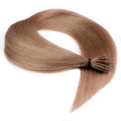 hair2heart Nanoring Extensions Premium Echthaar #8/01 Hellblond Natur-Asch 0,8g 60cm Hellbraun Damen