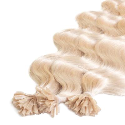 hair2heart Bonding Extensions Premium Echthaar #10/0 Hell-Lichtblond 0,8g 40cm Nude Damen