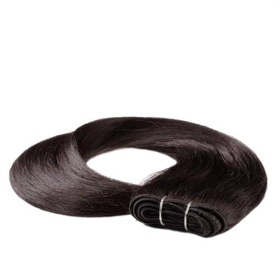 hair2heart - Tresse Extensions Echthaar #5/0 Hellbraun 100g Haarextensions 1 ct Schwarz Damen