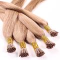 hair2heart - Microring Stick Extensions Echthaar #12 Honigblond 1g Haarextensions Hellbraun Damen