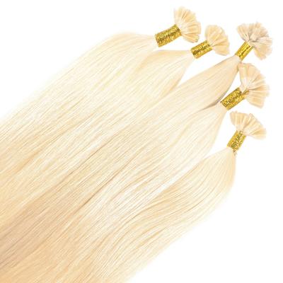 hair2heart Bonding Extensions Premium Echthaar #10/0 Hell-Lichtblond 0,8g 50cm Nude Damen