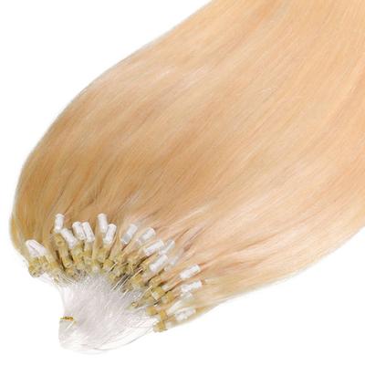 hair2heart - Microring Extensions Premium Echthaar #9/0 Lichtblond 1g Haarextensions 25 ct Nude Damen (80.39 € / 1 ct)