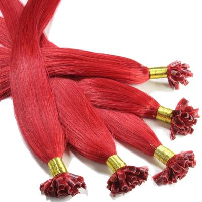 hair2heart - Bonding Extensions Echthaar #0/44 Rot-Intensiv 0,5g Haarextensions 25 ct Pink Damen (14.69 € / 1 ct)