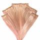 hair2heart - Invisible Clip Extensions Premium Echthaar #9/1 Lichtblond Asch Haarextensions Nude Damen