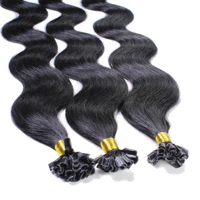hair2heart - Bonding Extensions Echthaar #2/0 Schwarz 1g Haarextensions 25 ct Schwarz Damen (38.19 € / 1 ct) Image