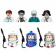 City Series-Mini figurines de police infirmière médecin pompier blocs de construction jouets