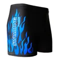 Short de bain respirant pour hommes maillot de bain imprimé feu culotte de natation XL-XXXXL