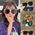 INS – lunettes de soleil pour enfants yeux de chat carrés pour filles et garçons élégantes pour