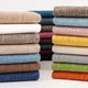 Tissu en lin de coton épaissi au mètre pour meubles housses de canapé nappe rideaux bricolage