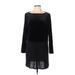 J.Jill Casual Dress: Black Dresses - Women's Size Large