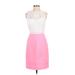 Lilly Pulitzer Casual Dress - Sheath High Neck Sleeveless: Pink Solid Dresses - Women's Size 0