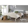 Aspire Atlantic White Wooden Bed Frame, King Size