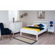 Silentnight Hayes White Wooden Bed Frame, Double