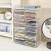 Stackable Clear Plastic CD Organizer.