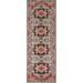 Geometric Heriz Serapi Oriental Runner Rug Hand-Knotted Wool Carpet - 2'7"x 10'2"