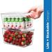 Set Of 12 Refrigerator Organizer Bins