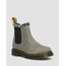 2976 Leonore Faux Fur Lined Nubuck Chelsea Boots - Brown - Dr. Martens Boots