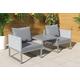 Two Seater Rattan Bistro Garden Set & Lounger | Wowcher