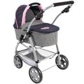 Kombi-Puppenwagen Emotion All In 3In1 In Melange Grau-Navy