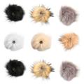 Frcolor Pom Fluffy Pompom Poms Ball Balls Set Hat Fur Pompoms Artificial Charm Key Adornment Chain Crafts Knitting Removable