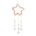 Doolland Wind Chimes Crystal Decor Aurora Rainbow Catcher 7 Chakra Haeling Hanging Decor Crystal Wind Chime Pendant Decoration for Window Home Garden and Other Decoration