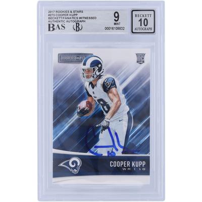Cooper Kupp Los Angeles Rams Autographed 2017 Panini Rookies & Stars #273 Beckett Fanatics Witnessed Authenticated 9/10 Rookie Card