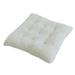 Pompotops Plush Seat Cushions For Home Use 16 Inch Chair Cushions Thicken Tufted Corduroy Floor Cushions For Living Room Office Outdoor Tatami Gift White