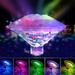 Willstar Led Pool Lights Underwater Floating Tub Lamp Multicolor Pond Lighting 7 Modes Assorted Color for Bath Disco Party Pond Swimming Pool Hot Tub Baby Bath Toys