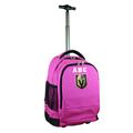 MOJO Pink Vegas Golden Knights 19'' Personalized Premium Wheeled Backpack