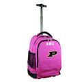 MOJO Pink Purdue Boilermakers 19'' Personalized Premium Wheeled Backpack