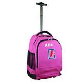 MOJO Pink LA Clippers 19'' Personalized Premium Wheeled Backpack