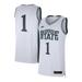 Men's Jordan Brand #1 White Michigan State Spartans Limited Authentic Jersey