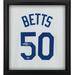 Mookie Betts Los Angeles Dodgers Autographed Framed White Nike Replica Jersey Shadowbox