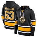 Men's Fanatics Branded Brad Marchand Black Boston Bruins Name & Number Lace-Up Pullover Hoodie