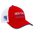 Men's Fanatics Branded Red New York Rangers Authentic Pro Rink Trucker Adjustable Hat