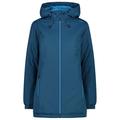 CMP - Women's Jacket Long Fix Hood Ripstop - Mantel Gr 36 blau