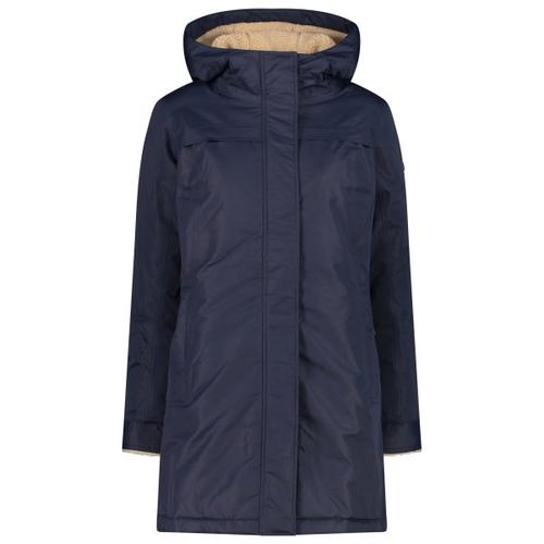 CMP – Women’s Parka Fix Hood Taslan Polyester – Mantel Gr 34 blau