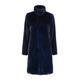 Women's Jackie Faux Fur Shearling Coat Midnight Blue Medium Issy London